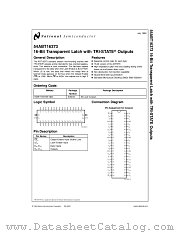 54ABT16373 datasheet pdf National Semiconductor