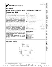 ADC10321 datasheet pdf National Semiconductor