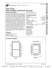 ADC1175-50 datasheet pdf National Semiconductor