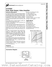 CLC5602 datasheet pdf National Semiconductor