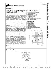 CLC5612 datasheet pdf National Semiconductor