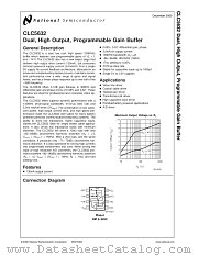 CLC5632 datasheet pdf National Semiconductor