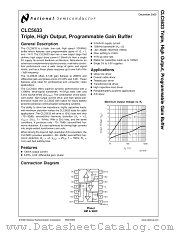 CLC5633 datasheet pdf National Semiconductor
