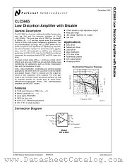 CLC5665 datasheet pdf National Semiconductor