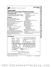 COP87L88GW datasheet pdf National Semiconductor