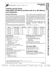 COP87LXXCJ_RJ datasheet pdf National Semiconductor