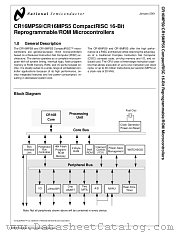 CR16MPS9 datasheet pdf National Semiconductor