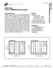 DAC14135 datasheet pdf National Semiconductor