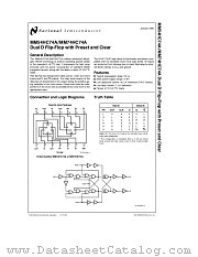 MM74HC74A datasheet pdf National Semiconductor