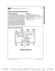 LM1851 datasheet pdf National Semiconductor