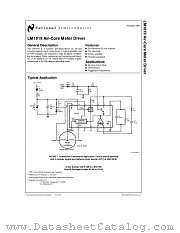 LM1819 datasheet pdf National Semiconductor