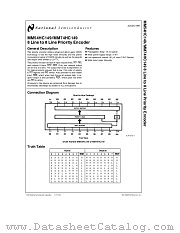 MM54HC149 datasheet pdf National Semiconductor