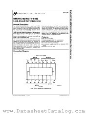 MM74HC182 datasheet pdf National Semiconductor