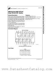 MM74HC244 datasheet pdf National Semiconductor