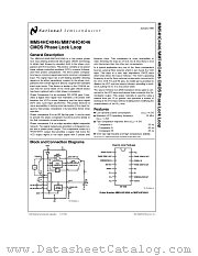 MM74HC4046 datasheet pdf National Semiconductor