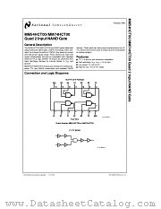 MM74HCT00 datasheet pdf National Semiconductor