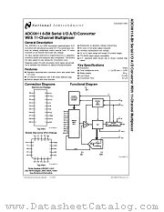 ADC0811 datasheet pdf National Semiconductor