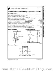 LF351 datasheet pdf National Semiconductor
