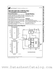 ADC1225 datasheet pdf National Semiconductor