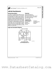 LM1830 datasheet pdf National Semiconductor