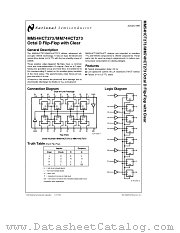 MM54HCT273 datasheet pdf National Semiconductor