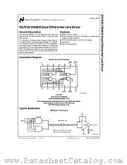 DS8830 datasheet pdf National Semiconductor