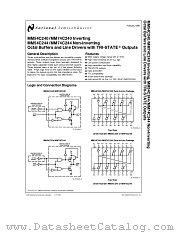 MM74C244 datasheet pdf National Semiconductor