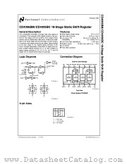 CD4006BC datasheet pdf National Semiconductor