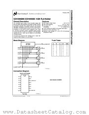 CD4008BM datasheet pdf National Semiconductor