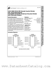 CD4022BM datasheet pdf National Semiconductor