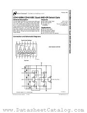 CD4019BM datasheet pdf National Semiconductor