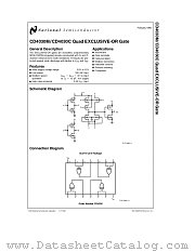 CD4030C datasheet pdf National Semiconductor
