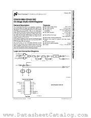 CD4031BC datasheet pdf National Semiconductor