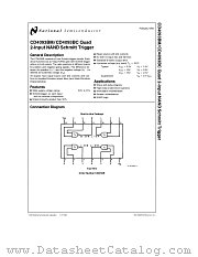 CD4093BC datasheet pdf National Semiconductor