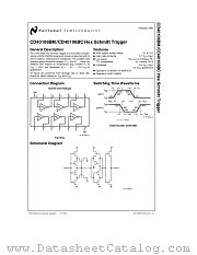 CD40106BC datasheet pdf National Semiconductor