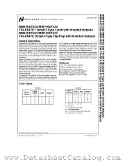 MM54HCT533 datasheet pdf National Semiconductor