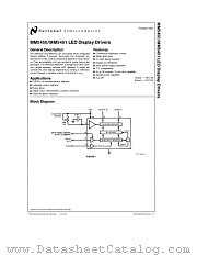 MM5451 datasheet pdf National Semiconductor
