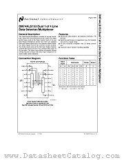 DM74ALS153 datasheet pdf National Semiconductor