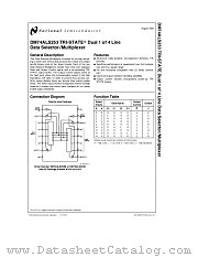DM74ALS253 datasheet pdf National Semiconductor
