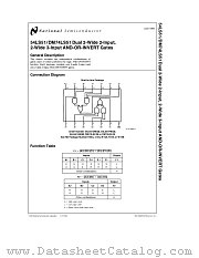 DM74LS51 datasheet pdf National Semiconductor