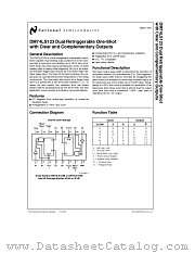 DM74LS123 datasheet pdf National Semiconductor