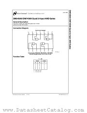 DM54S08 datasheet pdf National Semiconductor