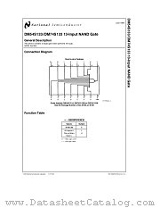 DM74S133 datasheet pdf National Semiconductor