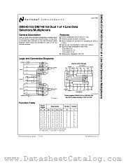 DM54S153 datasheet pdf National Semiconductor