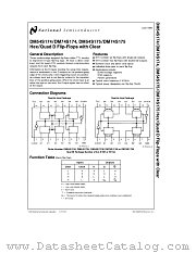 DM54S175 datasheet pdf National Semiconductor