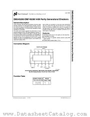 DM54S280 datasheet pdf National Semiconductor