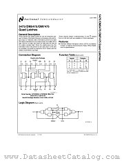 5475 datasheet pdf National Semiconductor