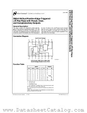 DM54109 datasheet pdf National Semiconductor
