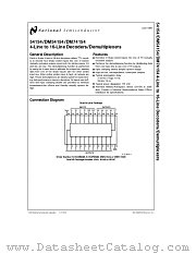 DM74154 datasheet pdf National Semiconductor