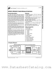 DP8391 datasheet pdf National Semiconductor